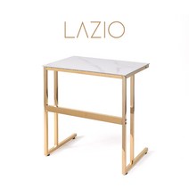 마지오 세라믹 사이드테이블 골드다리 보조테이블, 실버