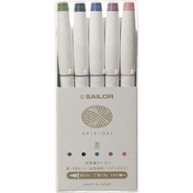 일본직발송 3. 세 이러 만년필 수성펜 사계절 짠 마커 봄 5 색 세트 25-5101-001 B07VQS7SSC, ONE SIZE_봄, ONE SIZE_봄