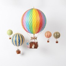 어센틱모델즈 열기구 모형 모빌 아이방 꾸미기 인테리어, 블루