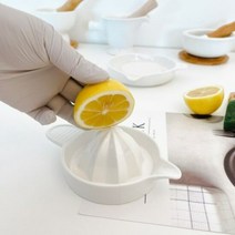 쿠마마 비안코 도자기 레몬짜개 주스 착즙 레몬스퀴저, 단품