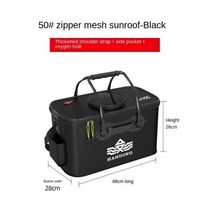 아이스박스 낚시 전용 갈치 다기능 접이식 버킷 물고기 배럴 생선, 50-28cm