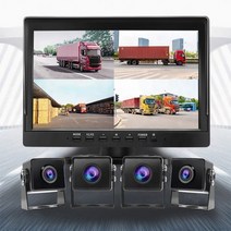 트럭 카메라 시스템 자동차 후진 모니터 후진 카메라 스크린 주행 레코더 버스 블랙 박스 DVR 주행 레코더 10 인치, CHINA_아무도