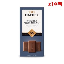 Hachez Dunkle Vollmilch 하세스 초콜릿 다크 홀 밀크 100g 10팩