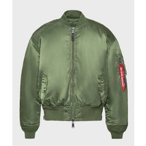 ALPHA INDUSTRIES MA1 루즈핏 라글란 사이드짚 Sage