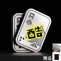 카드 놀이 보드게임 스냅 동전 edc 손가락 끝 금속 푸시 AK 자이로 장난감 감압 손, 실버 올드 에이 파파 카드