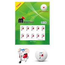 시선강탈 생쥐 캐릭터 골프공 스티커 골프공아트