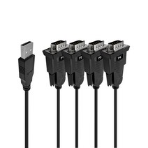 랜스타 USB to RS232 4포트 컨버터 시리얼 양(단)방향 통신 지원 1.8M [LS-RS204C], 선택1, 선택1