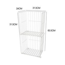 ETL 바퀴달린 북카트 철제 이동식책꽂이 미니 정리함 책꽂이 간이 북트롤리, 2단바퀴없음-R13-X61