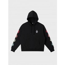 VOLCOM DEADLY 스톤 기모 오버핏 후드티 블랙