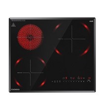 쿠쿠 하이브리드 전기레인지 CIHR-HL301FB [빌트인/인덕션2+하이라이트1], 단품