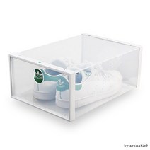 신발 수납박스 인테리어 보관 확인 투명 슈즈정리함, 1