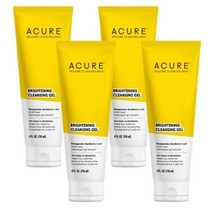 아큐어 브라이트닝 클렌징 젤 석류 블랙베리 & 아사이, 118ml, 4개