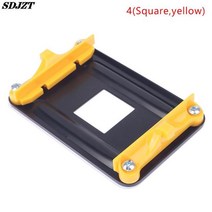 CPU 히트 싱크 마운트 브래킷 AMD 소켓 팬 쿨러 라디에이터 백 플레이트 장착, 04 4Squareyellow