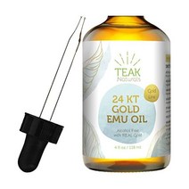 Teak Naturals 24K 골드 라인 오가닉 에뮤 오일 118ml