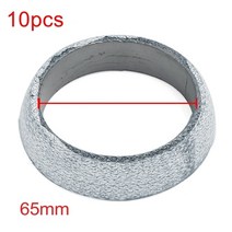 자동차변속기 uxcell car 45mm 48mm 60mm 65mm 70mm inner dia graphite 배기 테일 파이프 플랜지 도넛 가스켓 머플러 씰 링, 10개 65mm