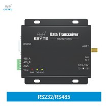 무선단자 이더넷 포트 2.4GHz Modbus 모뎀 RS232 RS485 20dBm 2km 장거리 전이중 PLCs SMA-K 10-28V Cojxu, 한개옵션0