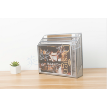 벽걸이수납랙 우편 전단지 안내책자 만능 신문보관대, K - 3그리드