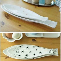 땡땡이 물고기 디자인 디저트 반찬접시 그릇 싱글족, 상세페이지 참조, 선택사항_핑크