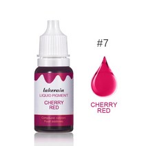 립글로즈 립틴트 립밤 립라이너 잘 지워지지 않는 착색 타투 립스틱 틴트 새로운 10ml 액체 안료 립글로스 컬러 안료 염색 제 워터 오일 더블 사용 립글로스 diy 슬라임 설탕, 7