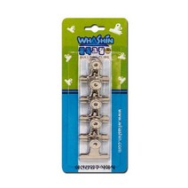 화신 불독크립세트 소 / 클립 카드링 압핀 푸시핀 사무용품 문서정리 서류정리, 단품