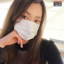 스프리스 이지핏 블랑 스포츠 덴탈마스크 50매 컬러, 스프리스 4중 대형_옐로우50매