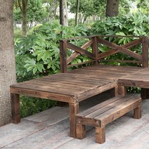 조립식평상 야외평상 옥상 벤치 야외테이블 마루 마당, 90x30x45 단계