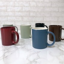 깔끔하고 모던한 도자기 머그컵 컬러 머그잔 350ml 500ml, 350ml 레드