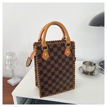 작은 사각형 핸드메이드 가방 만들기 재료 여성 취미용품 수제 핸드백 DIY 캐주얼 패션 숄더백 친구선물