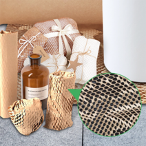 브라운 대용량 종이 뽁뽁이 벌집 완충제 포장재 선물 포장지 에어캡, 종이완충제50cmX30M