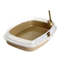 PH214504 애정템 마칼 스몰캣 평판 화장실(브라운) 고양이두부모래 고양이화장실 고양이사료 에버크린 벤토나이트모래 고양이간식 고양이스크래쳐 벅시캣 대형고양이화장실 퀸오브샌드두부모래, 1