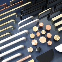 가구 손잡이 싱크대 서랍 붙박이장 옷장 신발장 장롱, 02. 원형손잡이-중/로즈골드