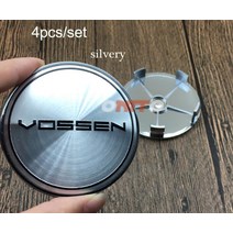 4개대 60mm VOSSEN 로고 엠블럼 스티커 자동차 휠 센터 허브 캡 림 커버 bmw vw 벤츠 혼다 마즈다 아우디, 68mm silvery