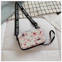 가방 모양 크로스 바디 백 여성용 숄더백 레터 스트랩 럭셔리 핸드백 패션 미니 수하물 수트백 명품, [18] Red Flower