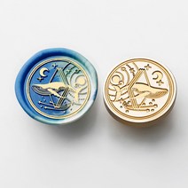 JINGHENG 실링 왁스 스탬프 헤드 동화 마법 테마 씰링 도장 왁스씰 종류다양, 낭만 열기구
