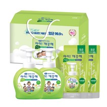 Lion 아이깨끗해 숲 속 산책향 핸드워시 선물세트 ( 본품 490ml x 2입 + 리필 450ml x 2입) | 설 구정 추석 명절 선물 | Hand Soap Gift Set, 3세트