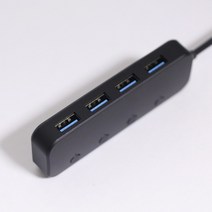 VOLME USB2.0 3.0허브 4포트 멀티탭형식 맥북 태블릿 삼성 LG노트북 전용허브, 무전원CW-USB3.0HUB(블랙)USB3.0
