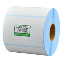북원라벨 유포지 100X70mm 지관40mm 롤라벨 유포라벨 BLU-1007040