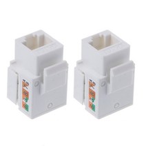 2PCS CAT6 네트워크 모듈 정보 소켓 RJ45 8P8C 커넥터 어댑터 키스톤 잭 표준