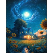 노을해바라기 우드 직소퍼즐 해가 진 바다 달빛 황금재물 금전운 가져다주는 풍경화 조각퍼즐 어르신 수월하시는 효도선물 그림퍼즐 집콕취미 스트레스 해소 최신상, 노을해바라기 퍼즐도안01, 300피스