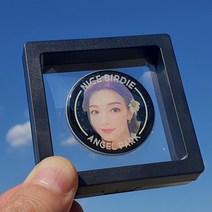 [주문제작]캐리커쳐 볼마커 / 골프 볼마커, 투명사각+리본상자