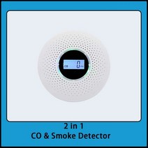 독립적 인 일산화탄소 광전 연기 감지 센서 가정용 CO 가스 누출 경보 감지기 디지털, 01 CO Smoke Detector