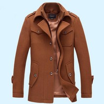 ANKRIC 가을 겨울 남성 코트 모직 재킷 양복 칼라 남성 셔츠 남성 비즈니스 코트