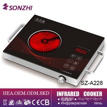 전기레인지 1구 하이라이트 전기 렌지 스마트 세라믹 스토브 인덕션 쿠커 쿡탑 110V220V, 없음, 110V English+EU