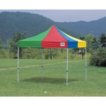 2mx2m 야유회 행사용 체육대회 접이식 행사용 카라반캐노피 천막, 노랑