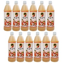 청솔식품 청솔 복숭아 음료, 12개, 835ml