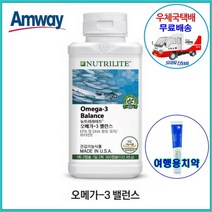 암웨이 뉴트리라이트 오메가3밸런스 (360캡슐) EPA 및 DHA + 사은품 (치약) [우체국택배/신화통상]