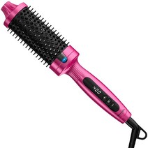 Terviiix 가열 브러시 4.3cm(1.77인치) 빠른 가열로 머리카락을 실크처럼 매끄럽게 만듭니다 세라믹 토르말린 이온 핫 및 라운드 볼류마이저 디지털 디스플레이 9가지 온도, 1.77 Inch Hot Brush