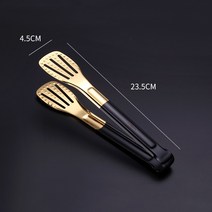감자튀김집게 먹방집게 요리용핀셋 304 스텐레스 집게 튀김집게 불고집게 스테이크집게, 05 블랙스몰 사이즈304스테인리스 스틸