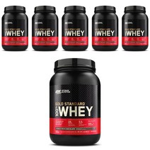 옵티멈뉴트리션 골드 스탠다드 유청 분리 단백질 보충제 더블 리치 초콜릿 맛, 907g, 6개