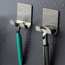 흡착식면도기걸이 면도기거치대 다용도걸이 욕실용, 1개